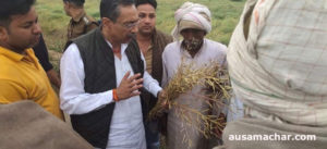 भरतपुर: पर्यटन मंत्री ने ग्रह जिले में दिए वास्तविक गिरदावरी के निर्देश, बेटे ने भी किया गांवों का दौरा