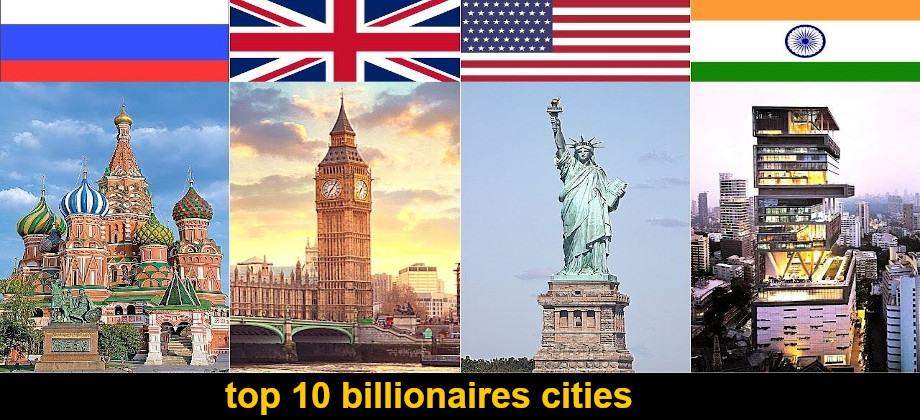 क्या आप जानते हैं कि दुनिया के सबसे ज्यादा अरबपति किस शहर में रहते हैं? ये रही टॉप 10 की लिस्ट